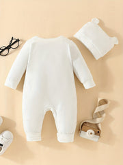 Baby DAD MOM ME Letter Print Romper Creeper