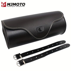 Motorcycle Fork PU Leather Travel Pouch Waterproof Tool Bags Saddle Bag