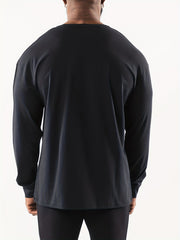 Men's Basic Long Sleeve T shirt Spring Autumn Loose Fit