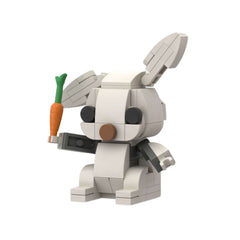 Easter Bunny Building Set Colorful Rabbit Pink And Grey