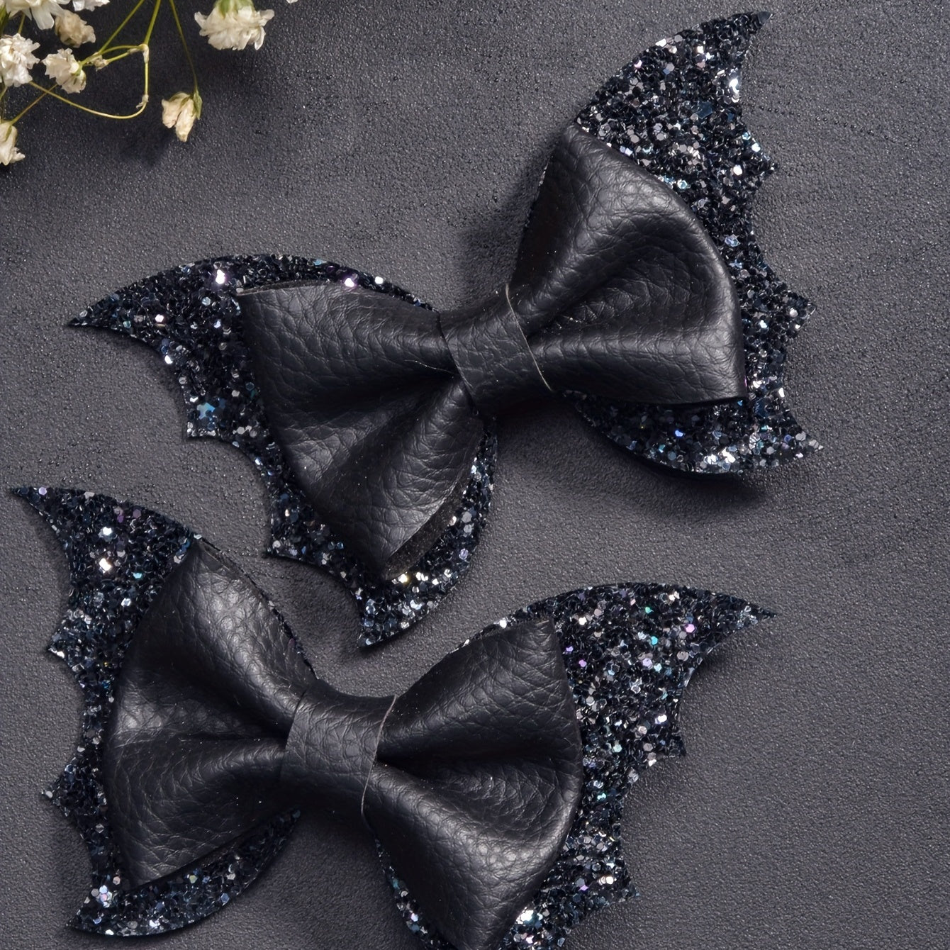 Girls Cartoon Sequin Bow Hair Clips for Party