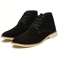 Men's Pointed Toe Lace Up Non Slip Boots
