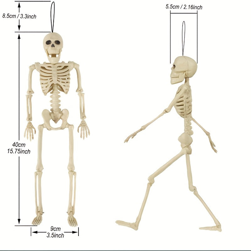 5pcs Skeleton Pendant Halloween Decor Supplies