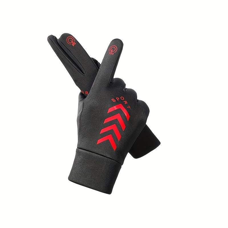 Full Finger Touch Screen Winter Gloves Waterproof Warm Fleece