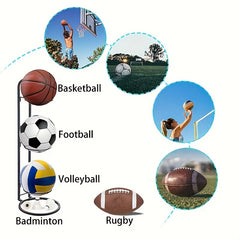 Ball Storage Rack Basketball/ Football/ Volleyball Stand Holder