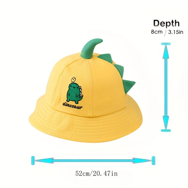 Kids Dinosaur Bucket Hat Spring Autumn Boys Sunshade Basin Hat