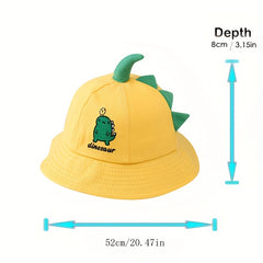 Kids Dinosaur Bucket Hat Spring Autumn Boys Sunshade Basin Hat