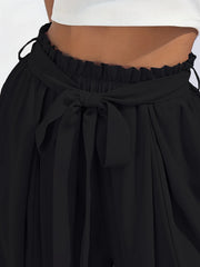 Wide Leg Pants High Waist Vacation Solid Summer Pants
