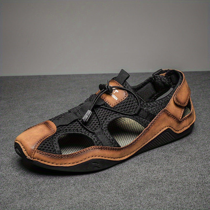 Men's Non Slip Sandals Durable Quick Dry Closed Toe Beach Shoes