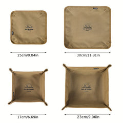 Outdoor Camping Storage Tray Portable Folding Square Storage Box