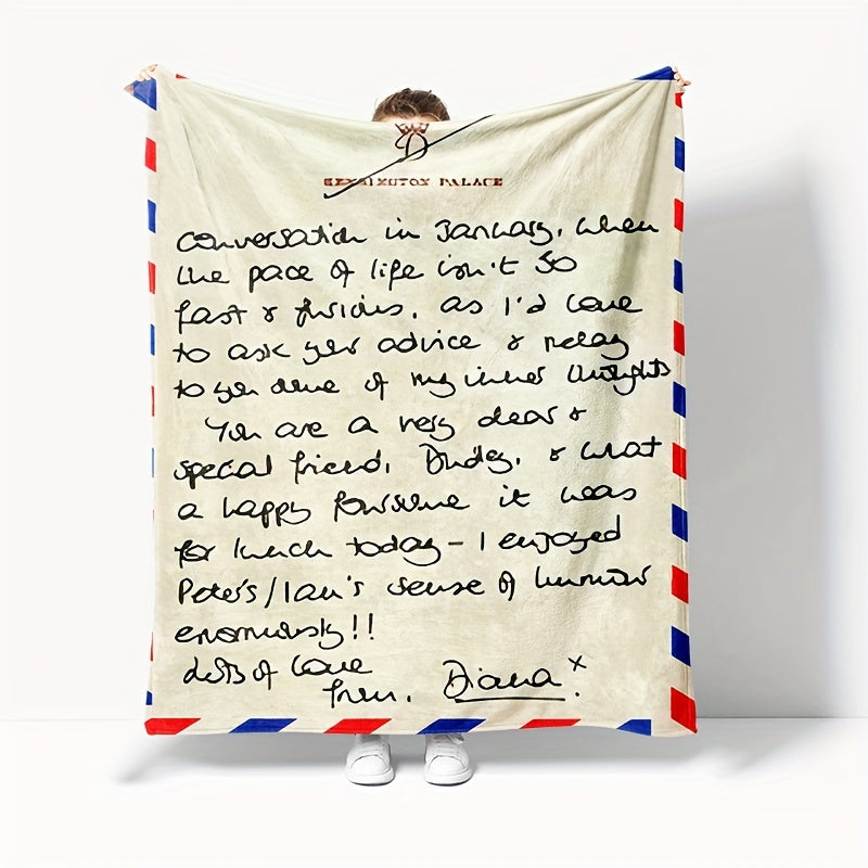 Christmas Envelope Tapestry Printed Blanket Double Sided
