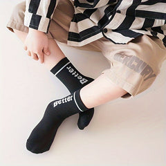 5 Pairs Kids Cartoon Printed Ankle Socks, Comfortable Skin-Friendly