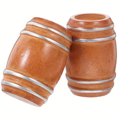 Wooden Barrel Bar Scene Props with Model Accessories Dollhouse Toy