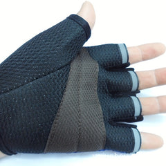 Mesh Half Finger Cycling Gloves Non-slip Breathable Outdoor Sports Gloves