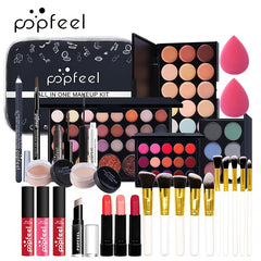 All In One Makeup Set with Eyeshadow Eyeliner Eyebrow Mascara Concealer Lipstick
