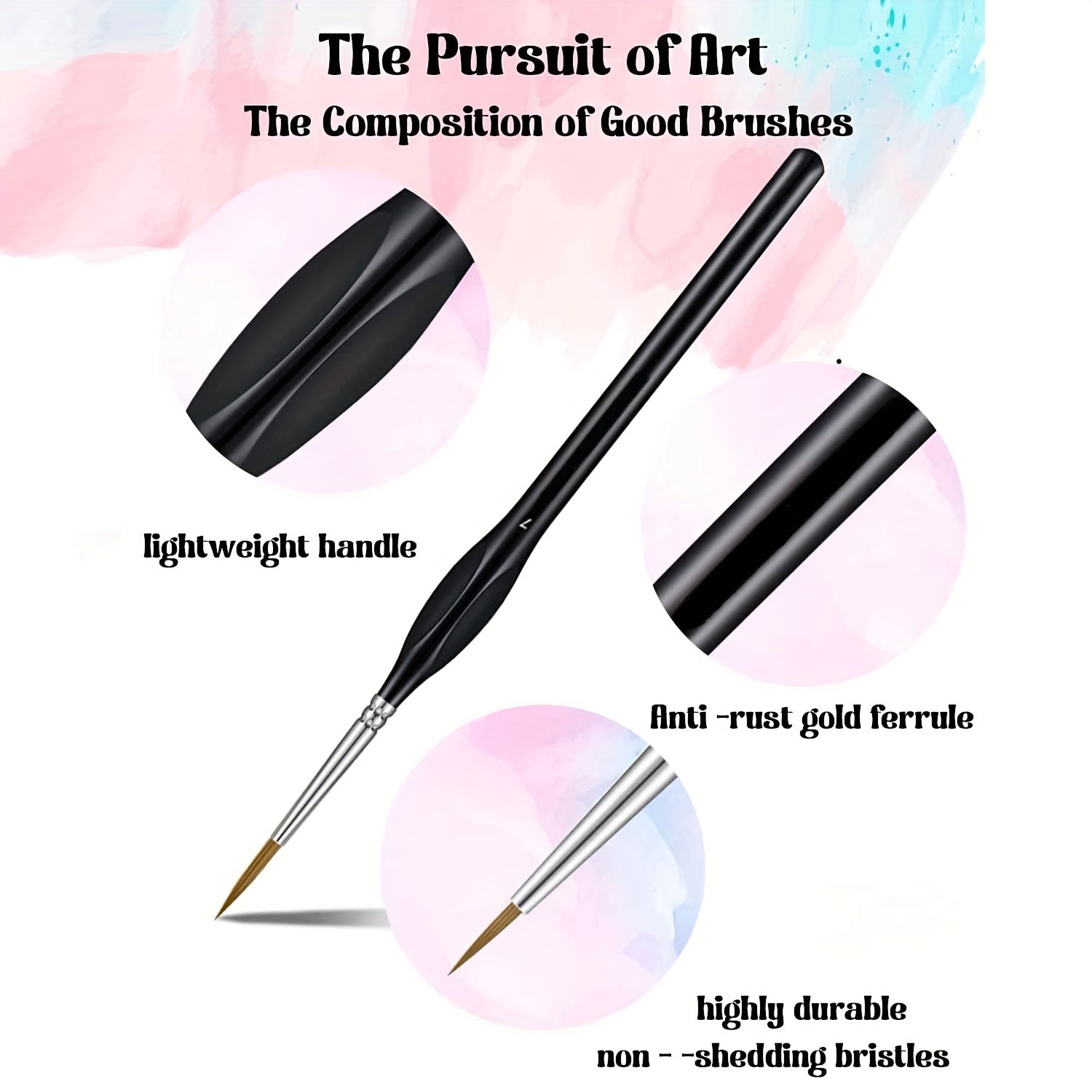 11pcs Fine Detail Brush Set Micro Paint Brush For Fine Detail And Art Painting