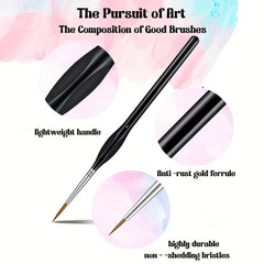 11pcs Fine Detail Brush Set Micro Paint Brush For Fine Detail And Art Painting