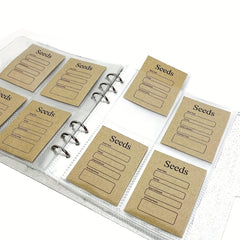 Garden Seed Organization Binder + 200 Pockets + 20 Envelopes