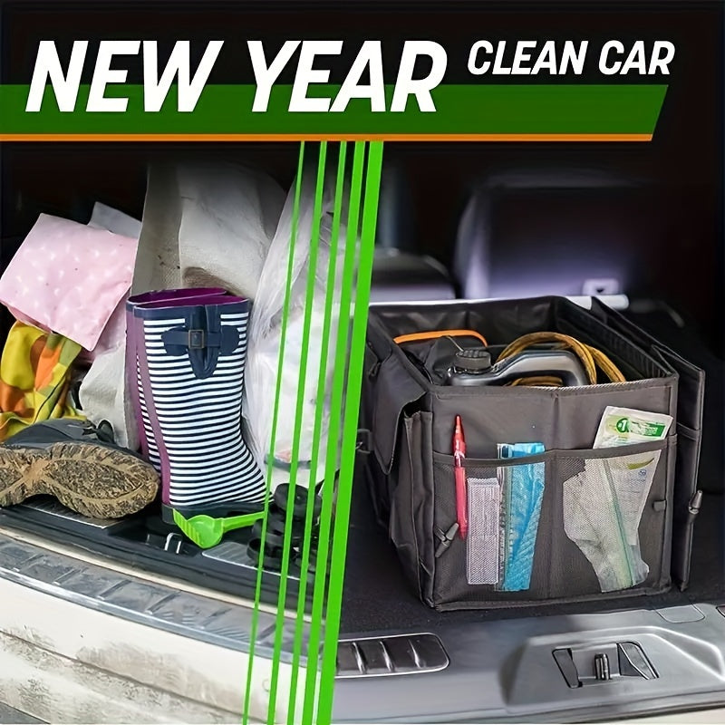 Car Trunk Storage Box Organizer Oxford Cloth Folding Car Storage Box
