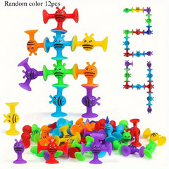 Kids' Suction Building Blocks Set - Ages 3 - Travel Friendly