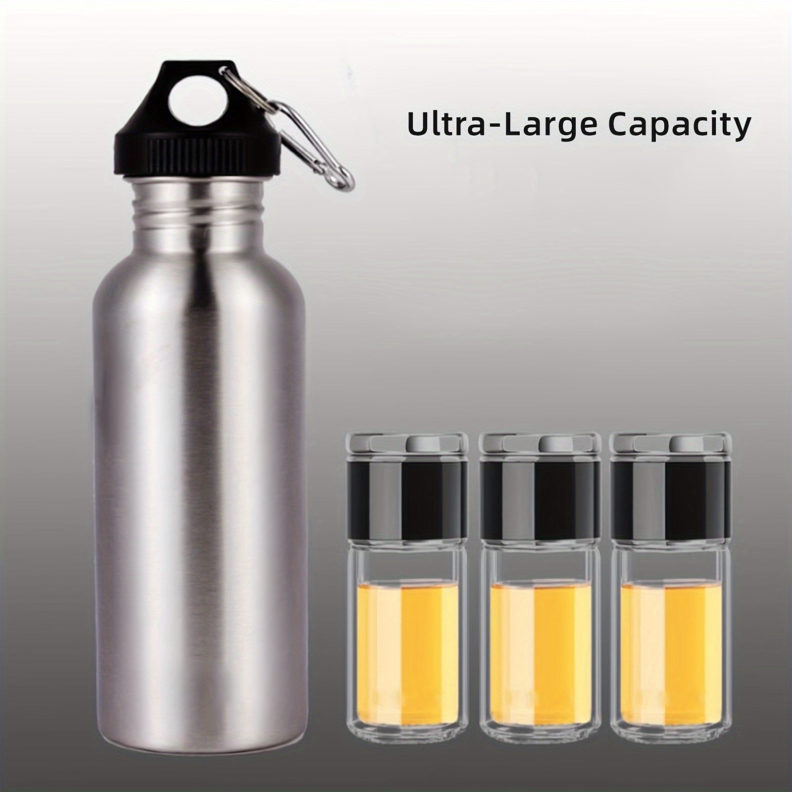 Stainless Steel Leakproof Water Bottle 750ml Outdoor Sports Cup