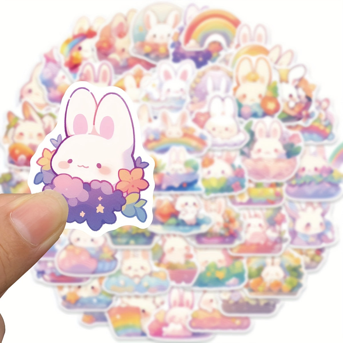 50pcs Bunny Series Waterproof Graffiti Stickers for Motorcycles Laptops DIY
