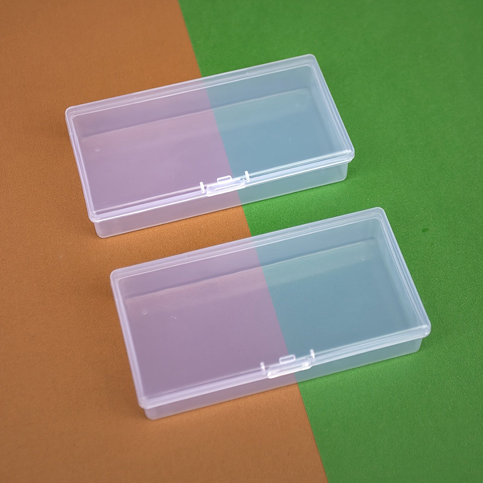 Plastic Transparent Jewelry Storage Box Nail Rhinestone Case