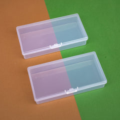 Plastic Transparent Jewelry Storage Box Nail Rhinestone Case