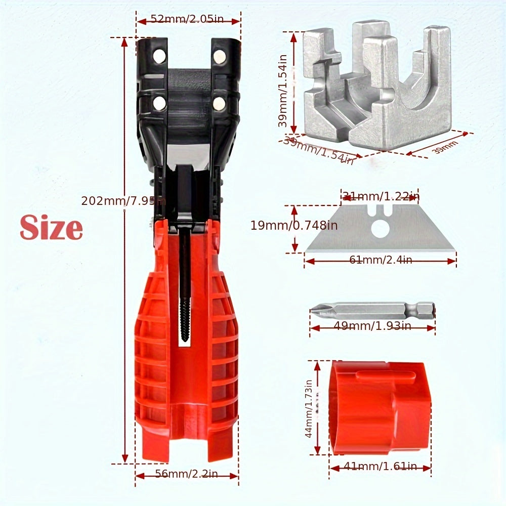 Sink Faucet Installer Wrench Repair Tool - Plumbing Tool with Gradienter