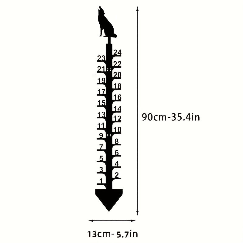 Christmas Snow Gauge Garden Stake - Deer Snow Depth Measuring Ruler
