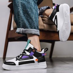 Men's Lightweight Lace up Skate Shoes Elevator Shoes