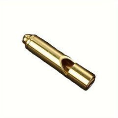 Pure Brass Outdoor Survival Whistle - High Pitched Wilderness Survival Equipment