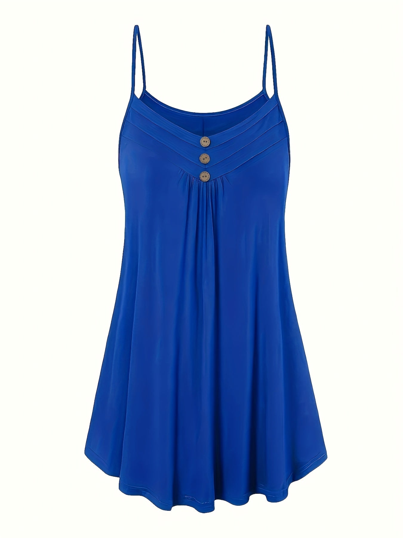Solid V Neck Cami Top Women's Plus Casual Cami Top