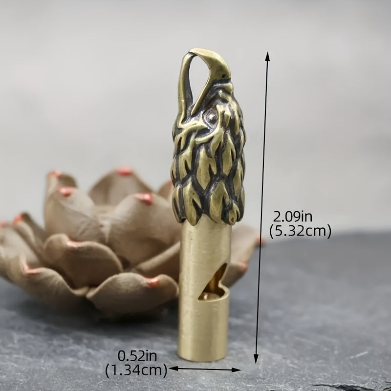 Copper Eagle Whistle Key Chain for Survival Hiking
