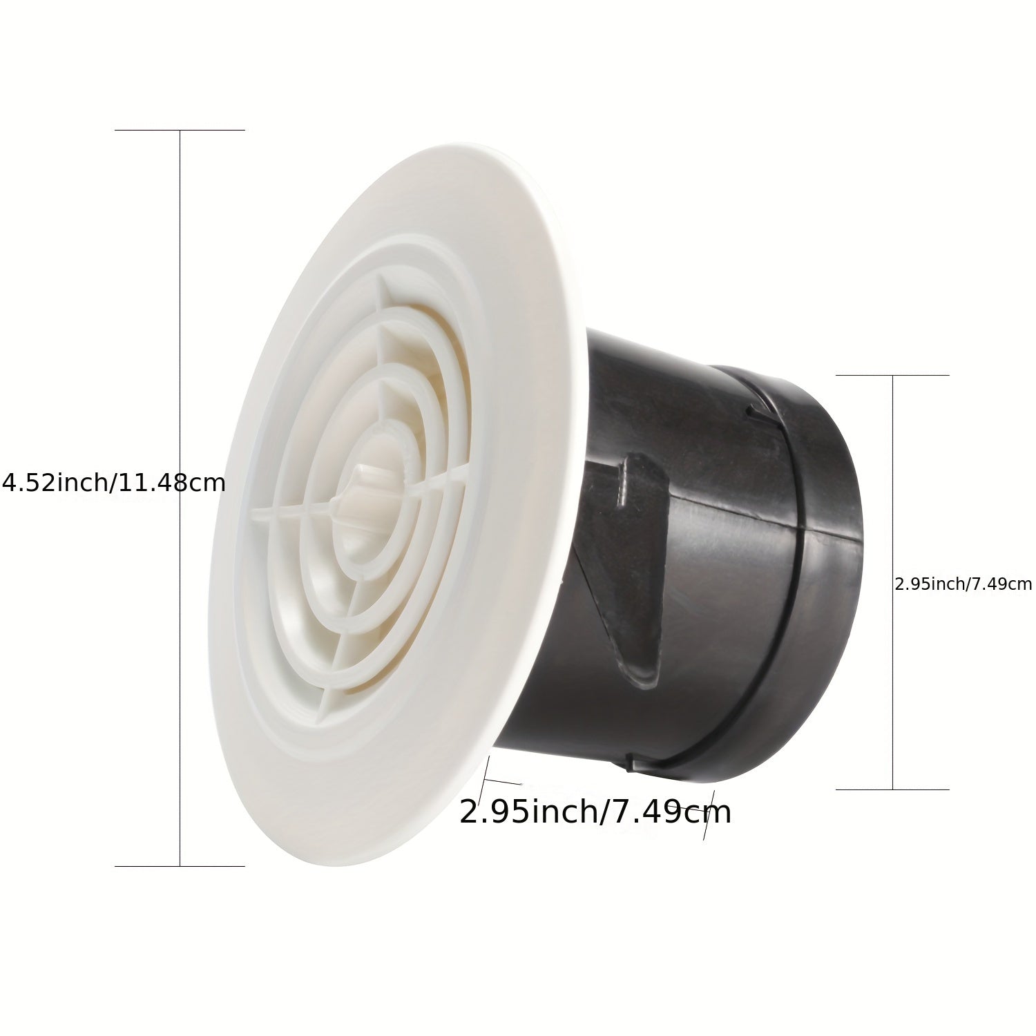Adjustable Vent Cover 75-200mm Round Soffit Vents Louver Grill Cover