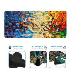 Colorful Gaming Mouse Large Rubber Base Mousepad For Work Gaming