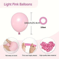 50pcs 25.4cm Light Pink Latex Party Balloons Halloween Christmas