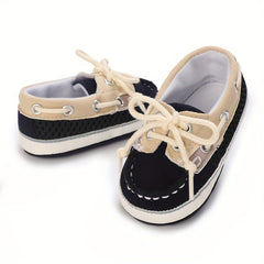 Baby Boys Lace Up Walking Shoes Lightweight Non slip Loafers