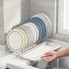 1pc Drying Rack w/ Drain Board Kitchen Utensil Holder