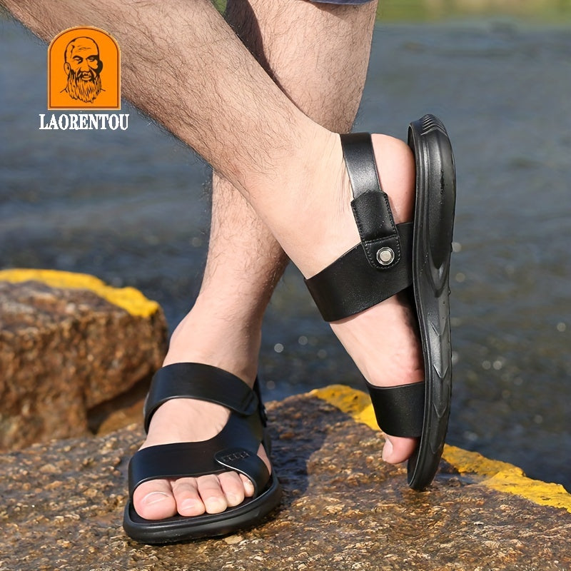 LAORENTOU Men's Non Slip Sandals Comfy Beach Shoes Summer