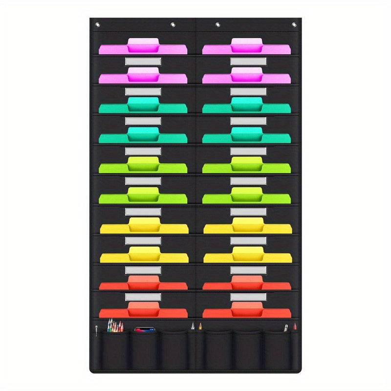 Double Row 10-Layer Hanging File Organizer Bag