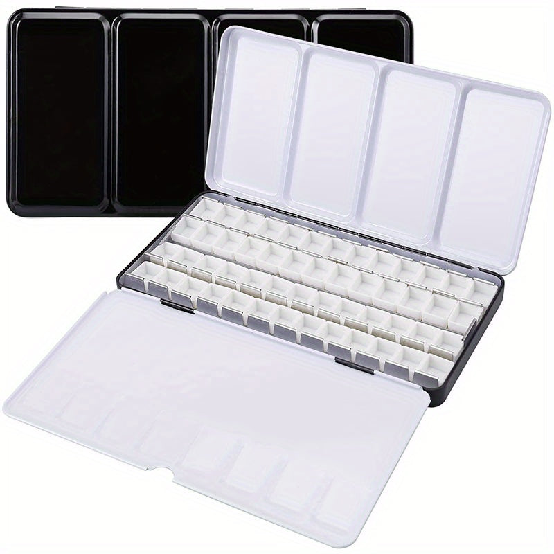 Metal Watercolor Tin Palette with 14 Half Pans for DIY Travel Palette