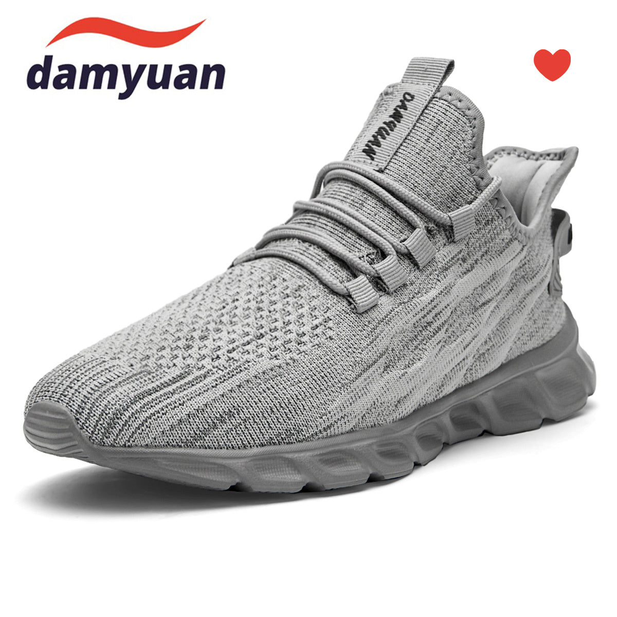 Women's Breathable Knit Sneakers Low Top Lace Up Casual Shoes