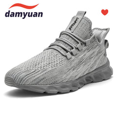 Women's Breathable Knit Sneakers Low Top Lace Up Casual Shoes