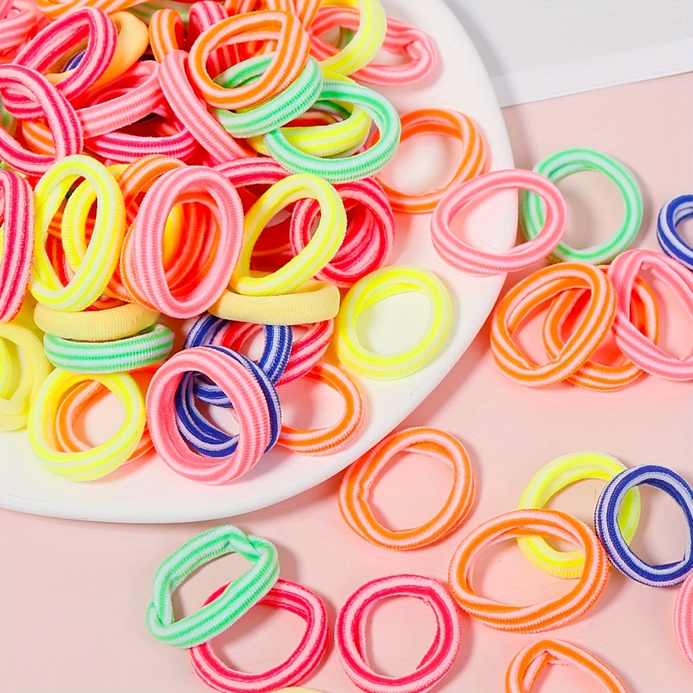 840pcs Baby Girls Colorful Hair Tie & Hairpins Headwear