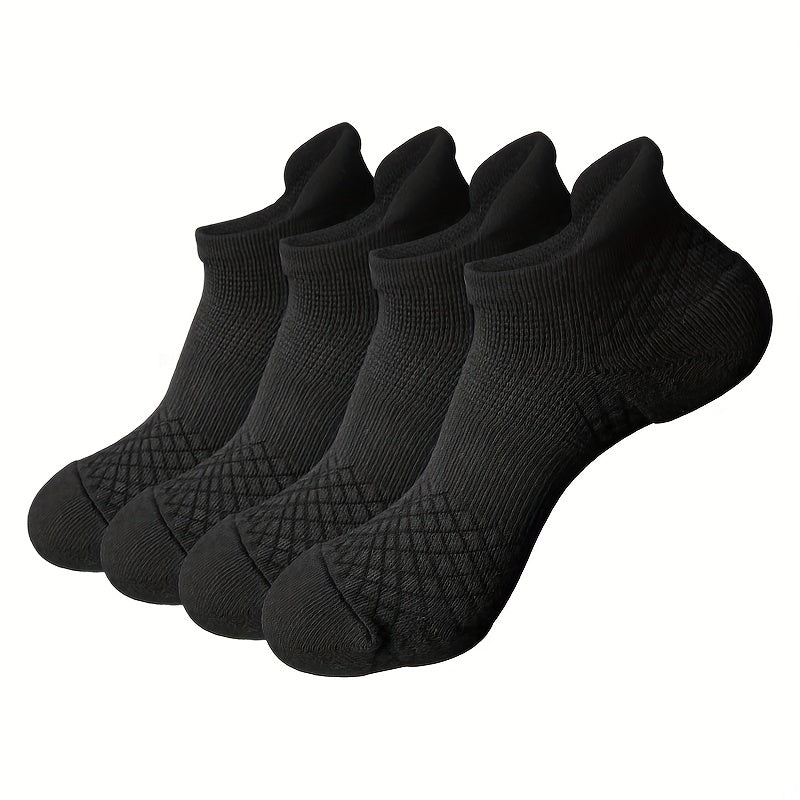 Men's Cotton Anti Slip Low Cut Socks Athletic Cushioned