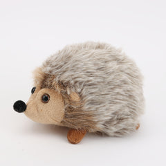 Soft Hedgehog Stuffed Animal Plush Doll Brown & Fur Nose & Eyes