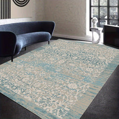 Boho Indoor Outdoor Area Rug Coastal Bohemian Rustic Easy Cleaning Non Shedding