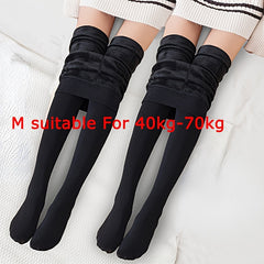 2 Pack Plush Lined Tights High Waist Thermal Leggings Women's Stockings
