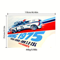 1pc Racing Pattern Carpet Home Kitchen Area Rug Non-slip Foot Mat